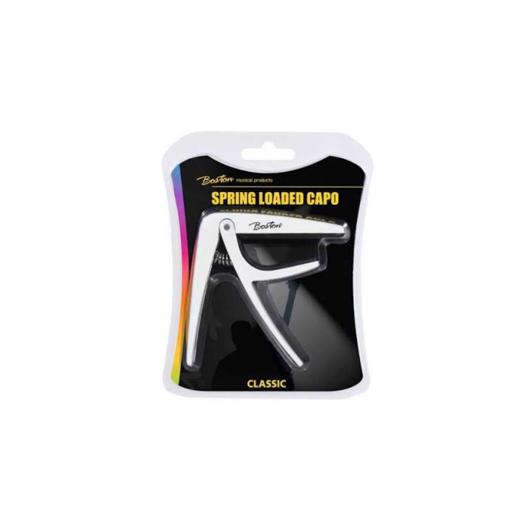 Boston Classical Guitar Capo, BC-86-WH