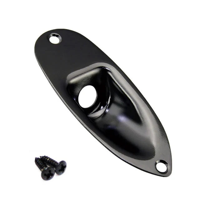 Boston Recessed Jack Plate Black
