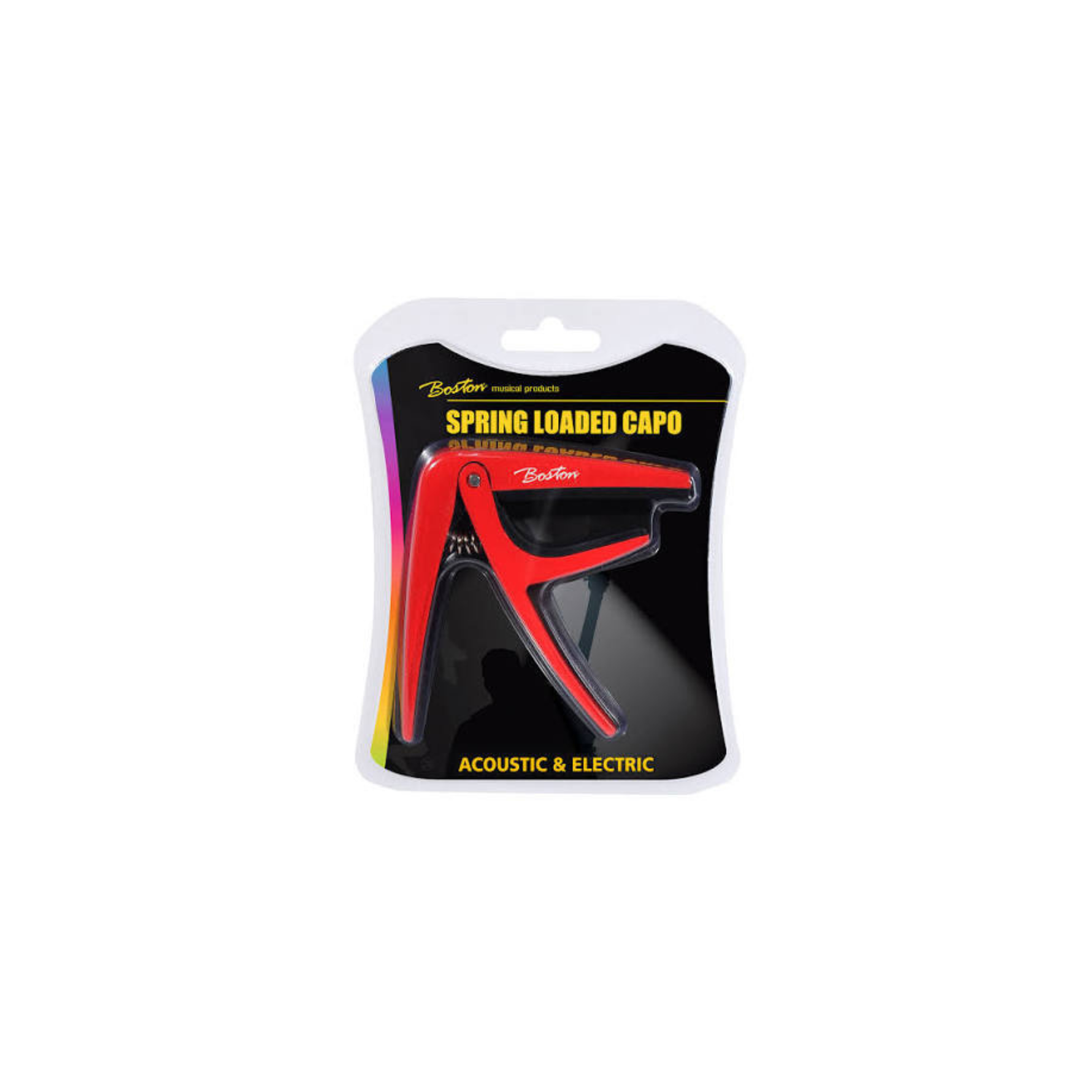 Boston Spring Loaded Capo BC-85-RD