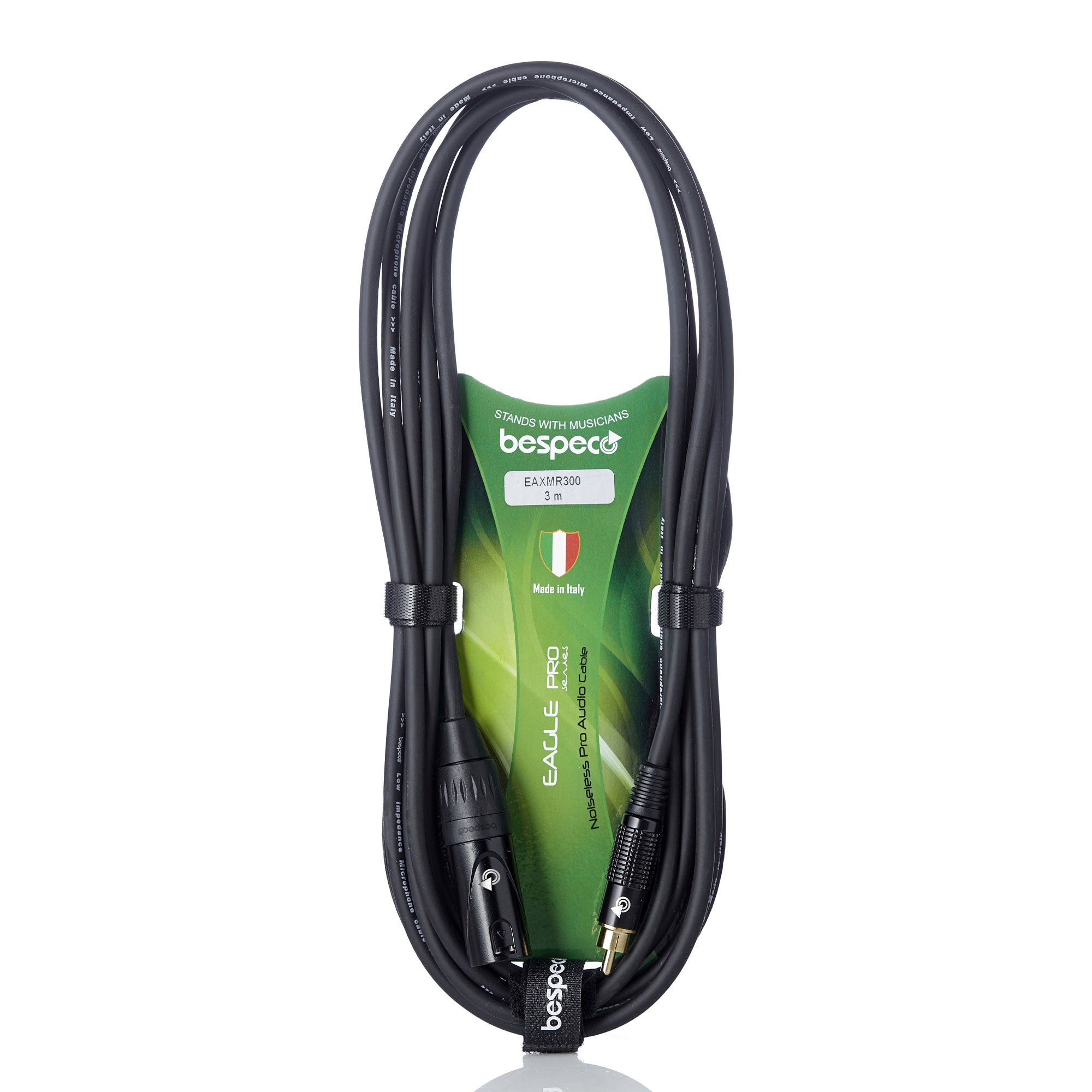 Bespeco XLR Male to RCA 3m (EAXMR300)