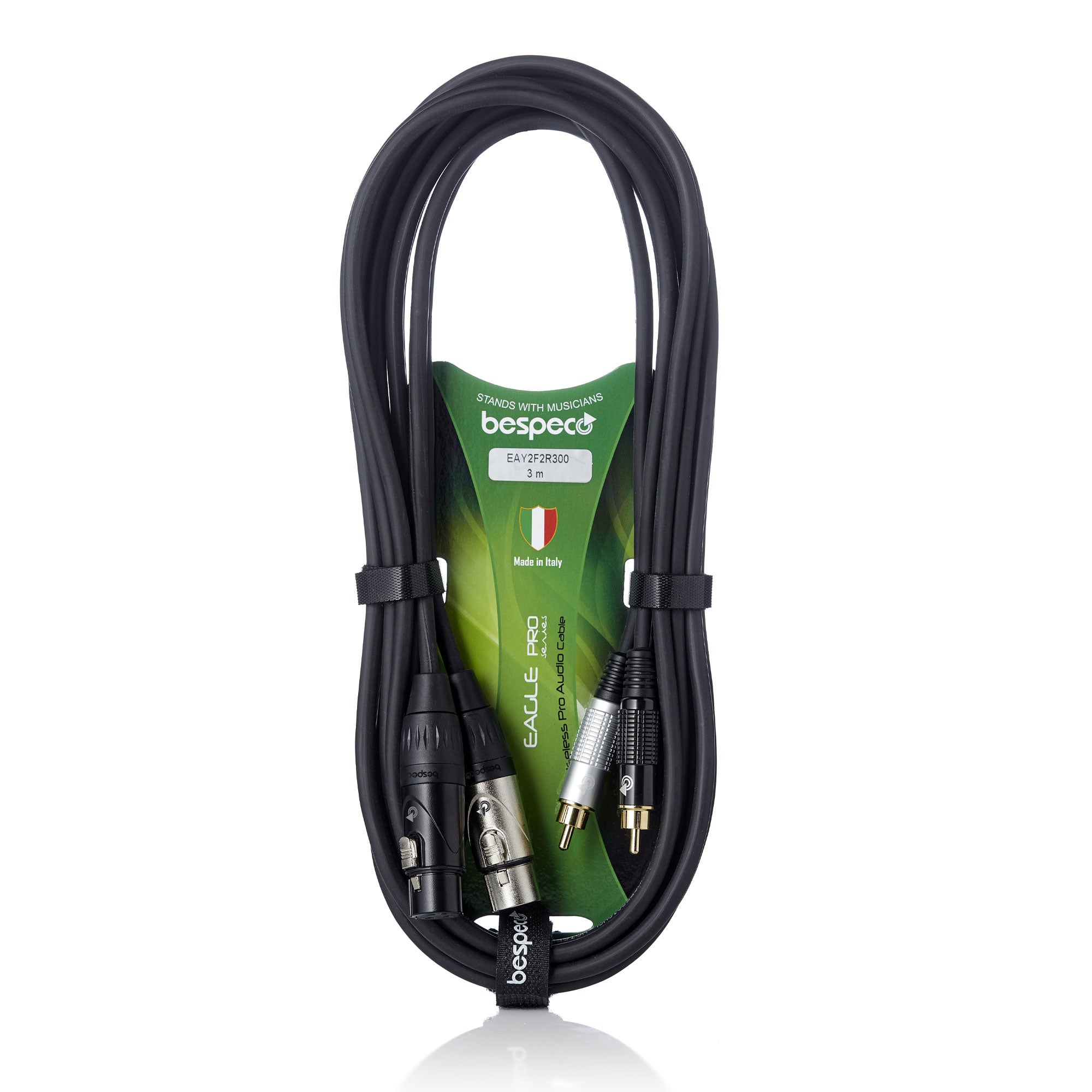 Bespeco 2 XLR Female x 2 RCA 3m (EAY2F2R300)