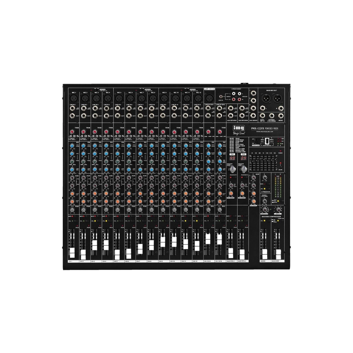 IMG Stageline PMX-122FX Powered Mixer