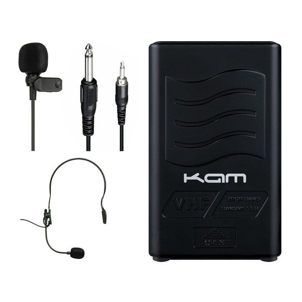 KAM VHF Wireless Lavalier & Headset Pack