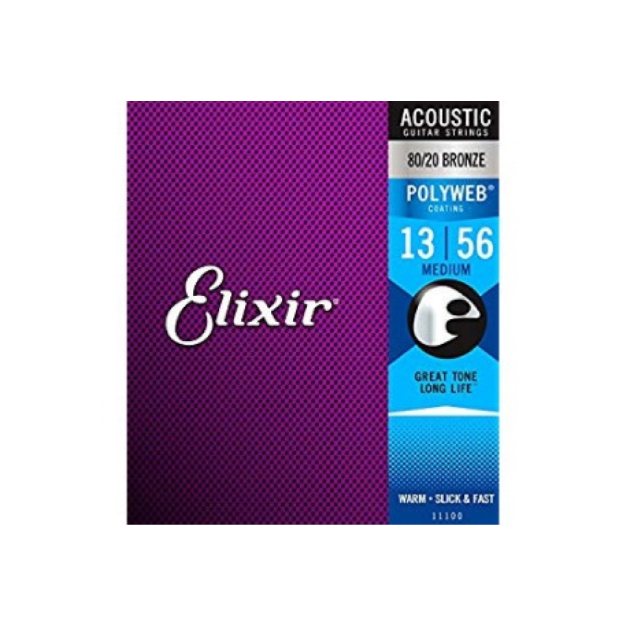 Elixir Acoustic 80/20 Bronze Polyweb, Medium 13-56
