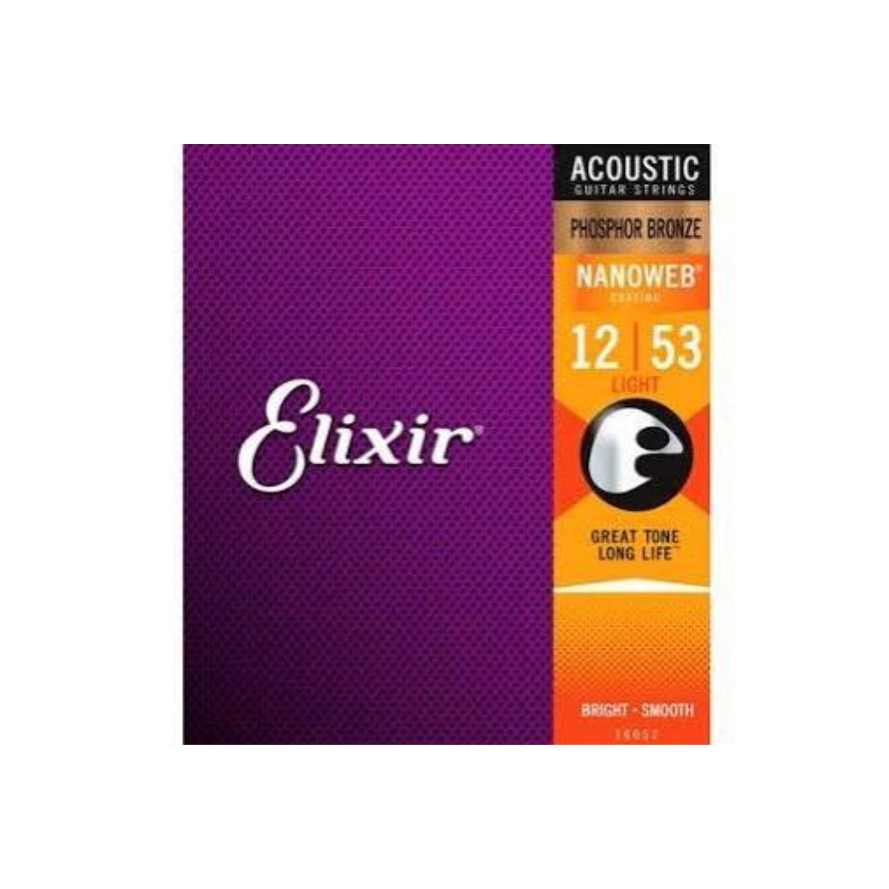 Elixir Acoustic Phosphor Bronze Nanoweb, Custom Light 12-53