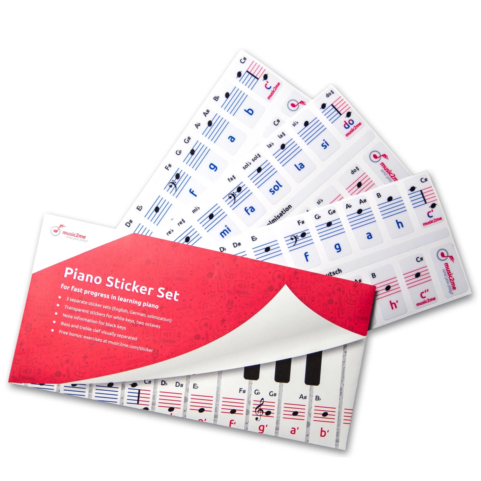Music2Me Piano Sticker Set
