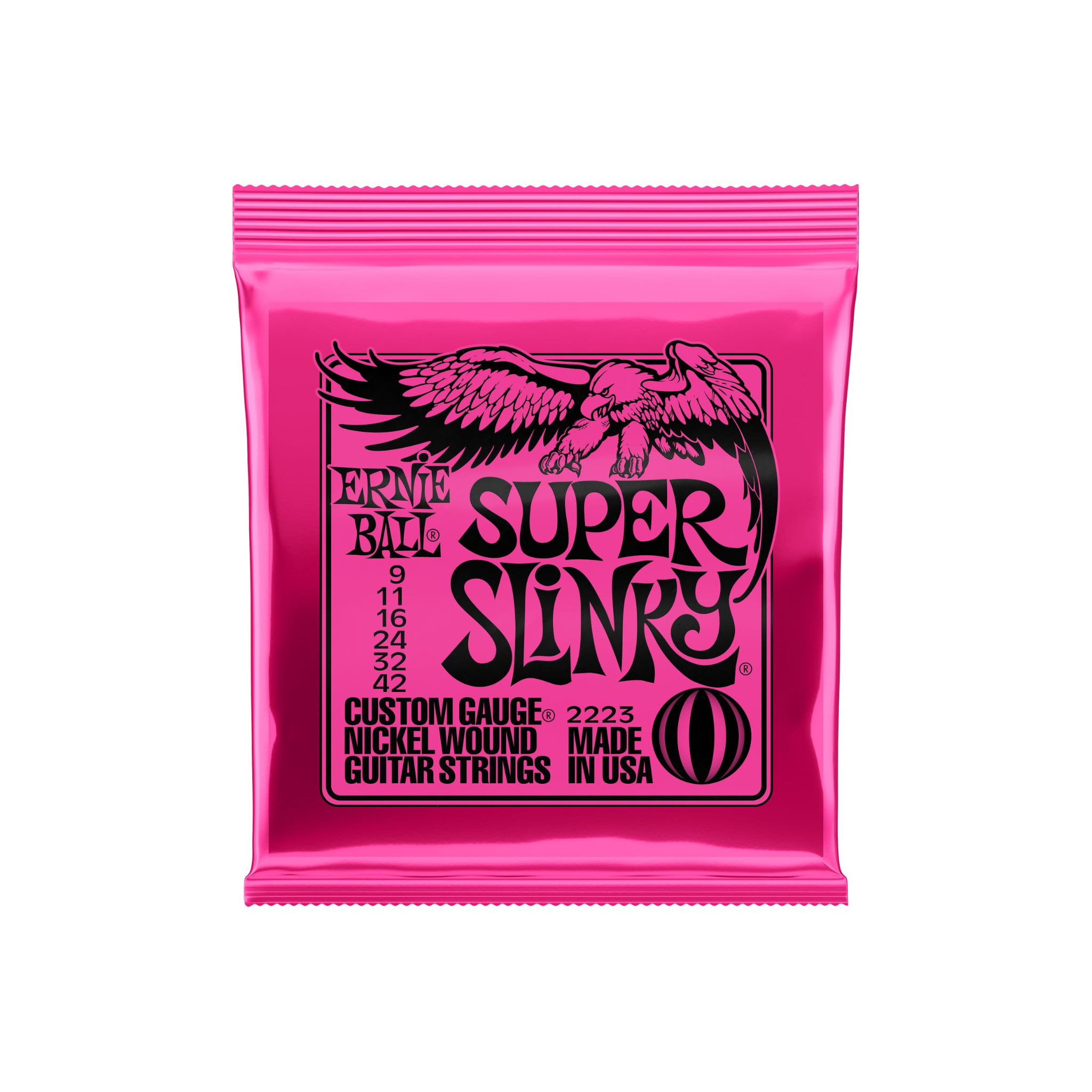 Ernie Ball Super Slinky Electric Guitar Strings 9-42